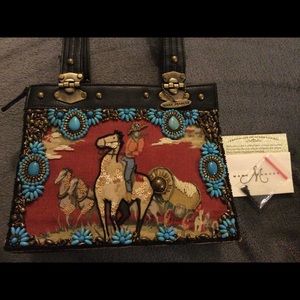 *LOOK*  NWT Mary Frances “STAGECOACH” handbag